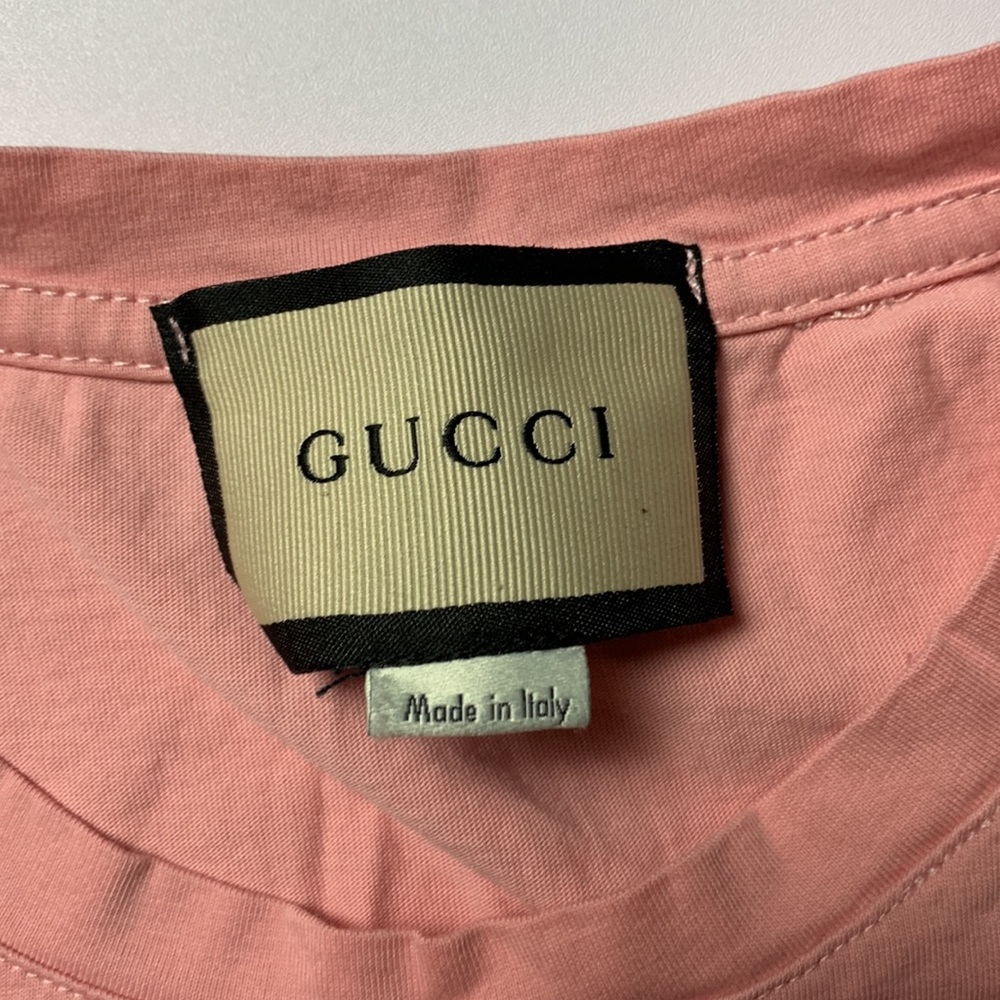 Makin Gucci T-shirt Pink Size Medium - Picture 4 of 5